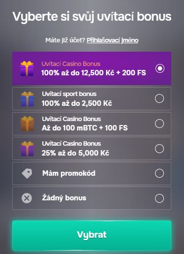 SG Casino přihlášení